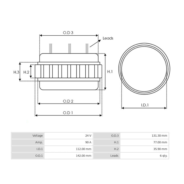 Piese de schimb auto stator pentru Bosch F00M130116