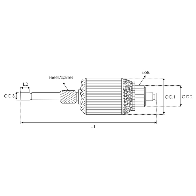 Armatura demaror 618317 pentru HYUNDAI MITSUBISHI VALEO 12V 9T M106T57671