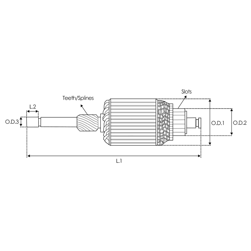 Armătură motor demaror 594526 pentru FORD VALEO 12V 13T IM540 619416